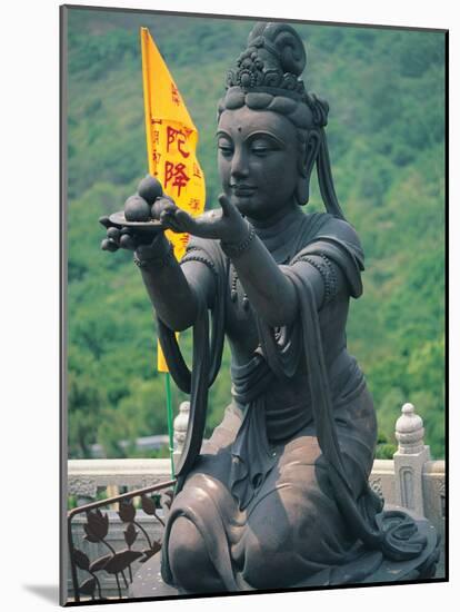 Statue of Disciple of Tian Tan Buddha-Stewart Cohen-Mounted Photographic Print