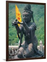 Statue of Disciple of Tian Tan Buddha-Stewart Cohen-Framed Photographic Print