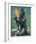 Statue of Disciple of Tian Tan Buddha-Stewart Cohen-Framed Photographic Print