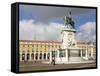 Statue of Dom Jose in Praca Do Comercio, Baixa District, Lisbon, Portugal, Europe-Richard Cummins-Framed Stretched Canvas