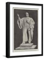 Statue of Dr Hanna at Belfast, Unveiled 31 March-null-Framed Giclee Print