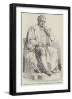 Statue of Dr Jenner, Sculptured by W C Marshall-null-Framed Premium Giclee Print