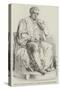 Statue of Dr Jenner, Sculptured by W C Marshall-null-Stretched Canvas