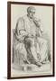 Statue of Dr Jenner, Sculptured by W C Marshall-null-Framed Giclee Print
