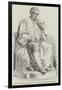 Statue of Dr Jenner, Sculptured by W C Marshall-null-Framed Giclee Print