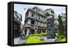 Statue of Dr. Mackay on a Square in Danshui Suburb of Taipeh, Taiwan, Asia-Michael Runkel-Framed Stretched Canvas