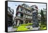 Statue of Dr. Mackay on a Square in Danshui Suburb of Taipeh, Taiwan, Asia-Michael Runkel-Framed Stretched Canvas