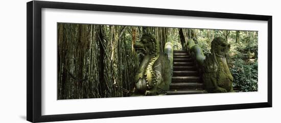 Statue of Dragons in a Temple, Bathing Temple, Ubud Monkey Forest, Ubud, Bali, Indonesia-null-Framed Photographic Print