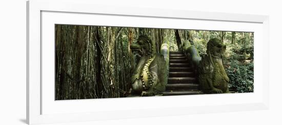 Statue of Dragons in a Temple, Bathing Temple, Ubud Monkey Forest, Ubud, Bali, Indonesia-null-Framed Photographic Print