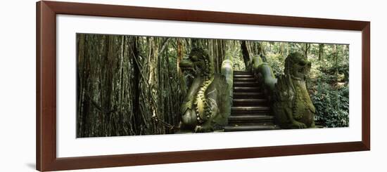 Statue of Dragons in a Temple, Bathing Temple, Ubud Monkey Forest, Ubud, Bali, Indonesia-null-Framed Photographic Print