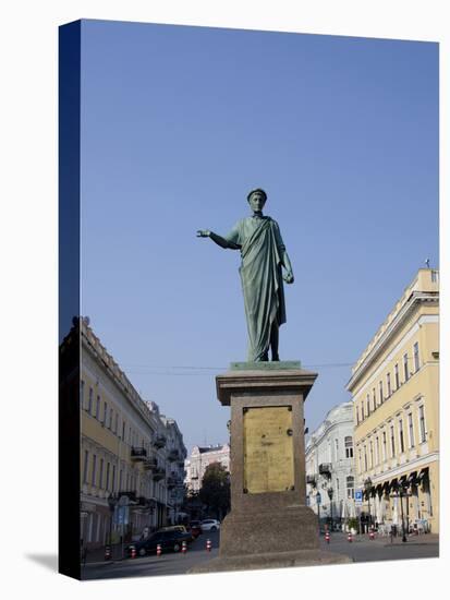 Statue of Duke De Richelieu, Odessa, Ukraine-Cindy Miller Hopkins-Stretched Canvas