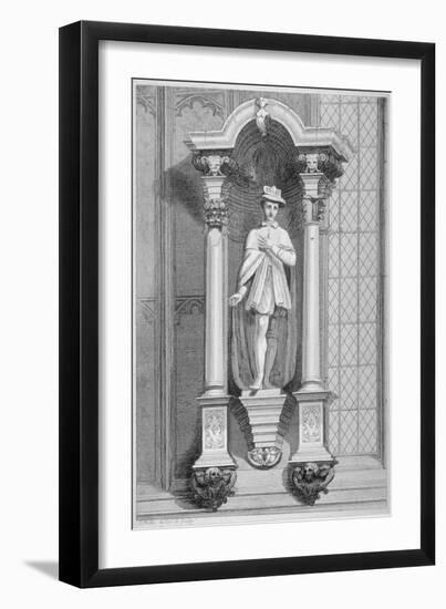 Statue of Edward Vi, Guildhall Chapel, City of London, 1822-T Mills-Framed Premium Giclee Print