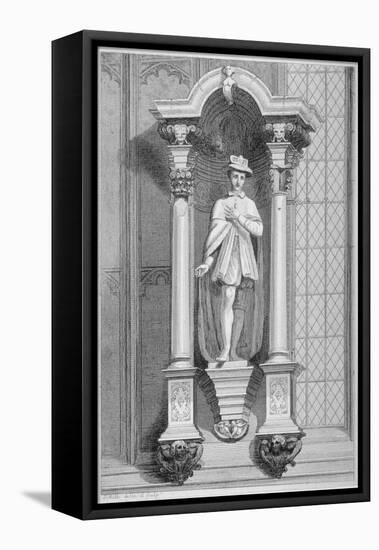 Statue of Edward Vi, Guildhall Chapel, City of London, 1822-T Mills-Framed Stretched Canvas