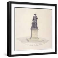 Statue of Edward VI in St Thomas's Hospital, Southwark, London, 1825-G Yates-Framed Giclee Print