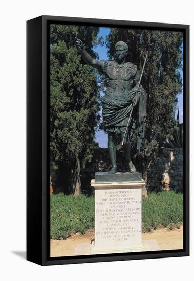 Statue of Emperor Augustus Caesar, Tarragona-null-Framed Stretched Canvas