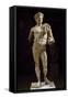 Statue of Emperor Hadrian Crowned with Oak Leaves. Roman Civilization-null-Framed Stretched Canvas