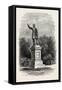 Statue of Everett at Boston, USA, 1870s-null-Framed Stretched Canvas