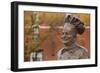 Statue of Famed Chef Boy-Ar-Dee, Omaha, Nebraska, USA-Walter Bibikow-Framed Photographic Print