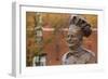 Statue of Famed Chef Boy-Ar-Dee, Omaha, Nebraska, USA-Walter Bibikow-Framed Photographic Print