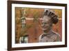 Statue of Famed Chef Boy-Ar-Dee, Omaha, Nebraska, USA-Walter Bibikow-Framed Photographic Print