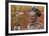 Statue of Famed Chef Boy-Ar-Dee, Omaha, Nebraska, USA-Walter Bibikow-Framed Photographic Print