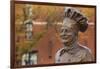 Statue of Famed Chef Boy-Ar-Dee, Omaha, Nebraska, USA-Walter Bibikow-Framed Photographic Print