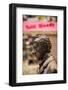 Statue of film director Woody Allen, Oviedo, Asturias Province, Spain-null-Framed Photographic Print