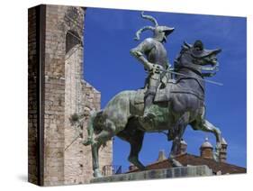 Statue of Francisco Pizarro, Plaza Mayor, Trujillo, Extremadura, Spain, Europe-Jeremy Lightfoot-Stretched Canvas