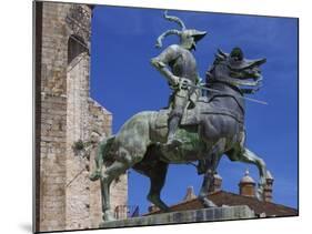 Statue of Francisco Pizarro, Plaza Mayor, Trujillo, Extremadura, Spain, Europe-Jeremy Lightfoot-Mounted Photographic Print