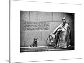 Statue of Franklin Roosevelt with His Dog, Memorial Franklin Delano Roosevelt, Washington D.C-Philippe Hugonnard-Stretched Canvas