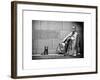 Statue of Franklin Roosevelt with His Dog, Memorial Franklin Delano Roosevelt, Washington D.C-Philippe Hugonnard-Framed Art Print