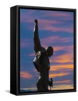 Statue of Freddy Mercury, Montreux, Canton Vaud, Switzerland, Europe-Angelo Cavalli-Framed Stretched Canvas