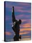 Statue of Freddy Mercury, Montreux, Canton Vaud, Switzerland, Europe-Angelo Cavalli-Stretched Canvas