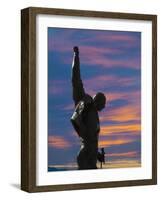 Statue of Freddy Mercury, Montreux, Canton Vaud, Switzerland, Europe-Angelo Cavalli-Framed Photographic Print