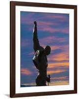 Statue of Freddy Mercury, Montreux, Canton Vaud, Switzerland, Europe-Angelo Cavalli-Framed Photographic Print