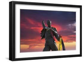 Statue of Freddy Mercury, Montreux, Canton Vaud, Switzerland, Europe-Angelo Cavalli-Framed Photographic Print