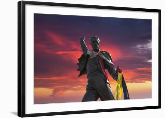 Statue of Freddy Mercury, Montreux, Canton Vaud, Switzerland, Europe-Angelo Cavalli-Framed Photographic Print