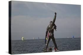 Statue of Freddy Mercury, Montreux, Canton Vaud, Switzerland, Europe-Angelo Cavalli-Stretched Canvas