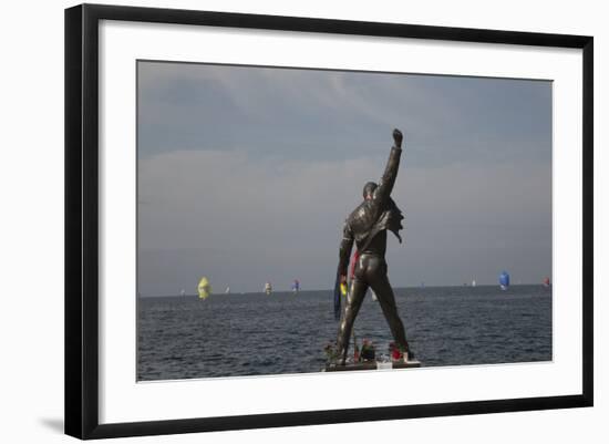 Statue of Freddy Mercury, Montreux, Canton Vaud, Switzerland, Europe-Angelo Cavalli-Framed Photographic Print