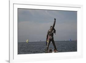 Statue of Freddy Mercury, Montreux, Canton Vaud, Switzerland, Europe-Angelo Cavalli-Framed Photographic Print