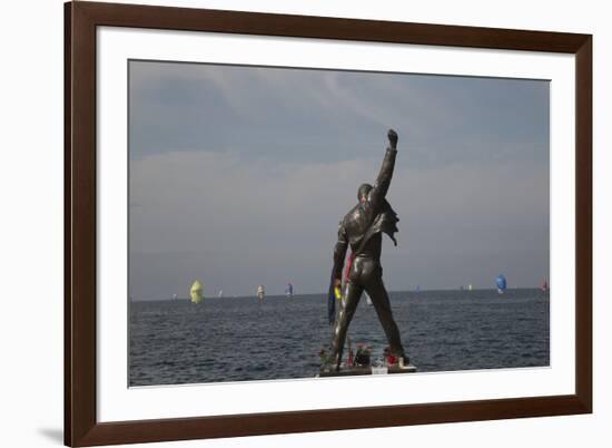 Statue of Freddy Mercury, Montreux, Canton Vaud, Switzerland, Europe-Angelo Cavalli-Framed Photographic Print