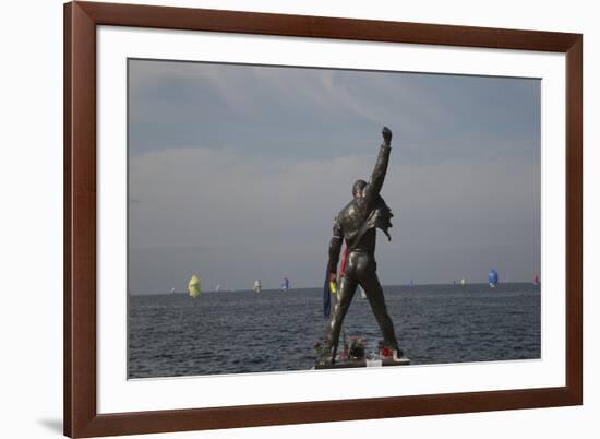 Statue of Freddy Mercury, Montreux, Canton Vaud, Switzerland, Europe-Angelo Cavalli-Framed Photographic Print