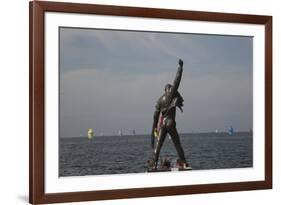 Statue of Freddy Mercury, Montreux, Canton Vaud, Switzerland, Europe-Angelo Cavalli-Framed Photographic Print