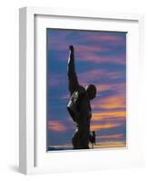 Statue of Freddy Mercury, Montreux, Canton Vaud, Switzerland, Europe-Angelo Cavalli-Framed Photographic Print