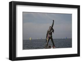 Statue of Freddy Mercury, Montreux, Canton Vaud, Switzerland, Europe-Angelo Cavalli-Framed Premium Photographic Print