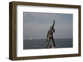 Statue of Freddy Mercury, Montreux, Canton Vaud, Switzerland, Europe-Angelo Cavalli-Framed Photographic Print