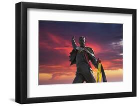 Statue of Freddy Mercury, Montreux, Canton Vaud, Switzerland, Europe-Angelo Cavalli-Framed Photographic Print