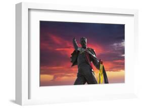 Statue of Freddy Mercury, Montreux, Canton Vaud, Switzerland, Europe-Angelo Cavalli-Framed Photographic Print