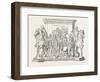 Statue of Frederick the Great, End of Pedestal, Berlin, Germany, 1851-null-Framed Giclee Print