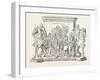 Statue of Frederick the Great, End of Pedestal, Berlin, Germany, 1851-null-Framed Giclee Print